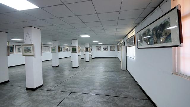 書畫博士作品展在臨沂佛園厲明霜藝術(shù)館開展